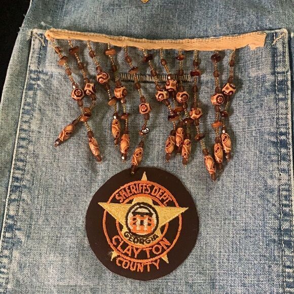 BOHO Vintage Retro DIY JNCO Jeans purse Recycled Repurposed - Picture 8 of 13